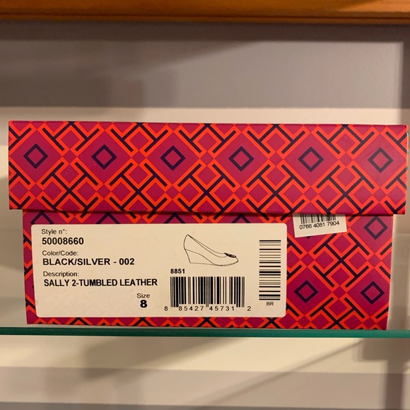 Box Only Tory Burch Women's 'Sally 2' Black Peep - Picture 3 of 4